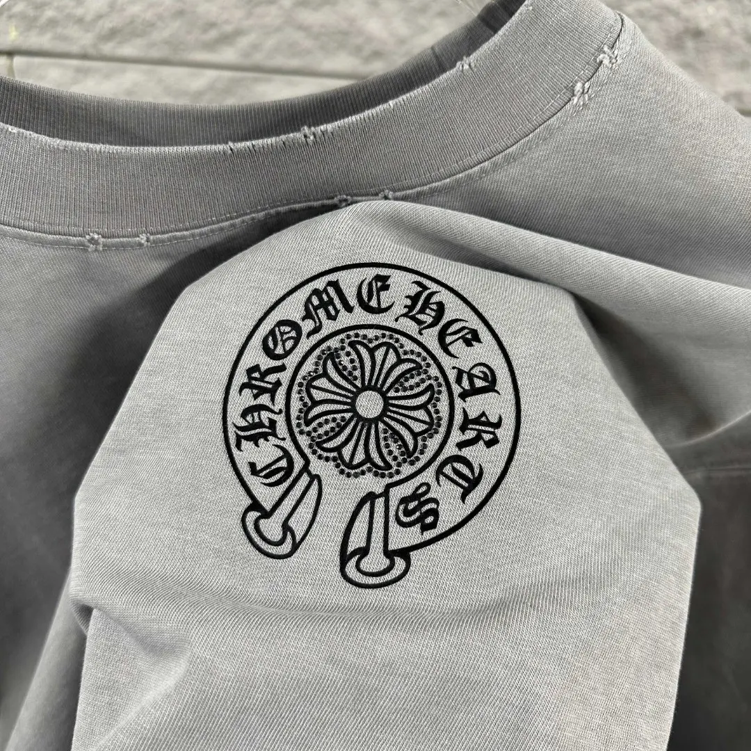 Distressed Washed Cotton Graphic T-Shirt D15019715 — view 5