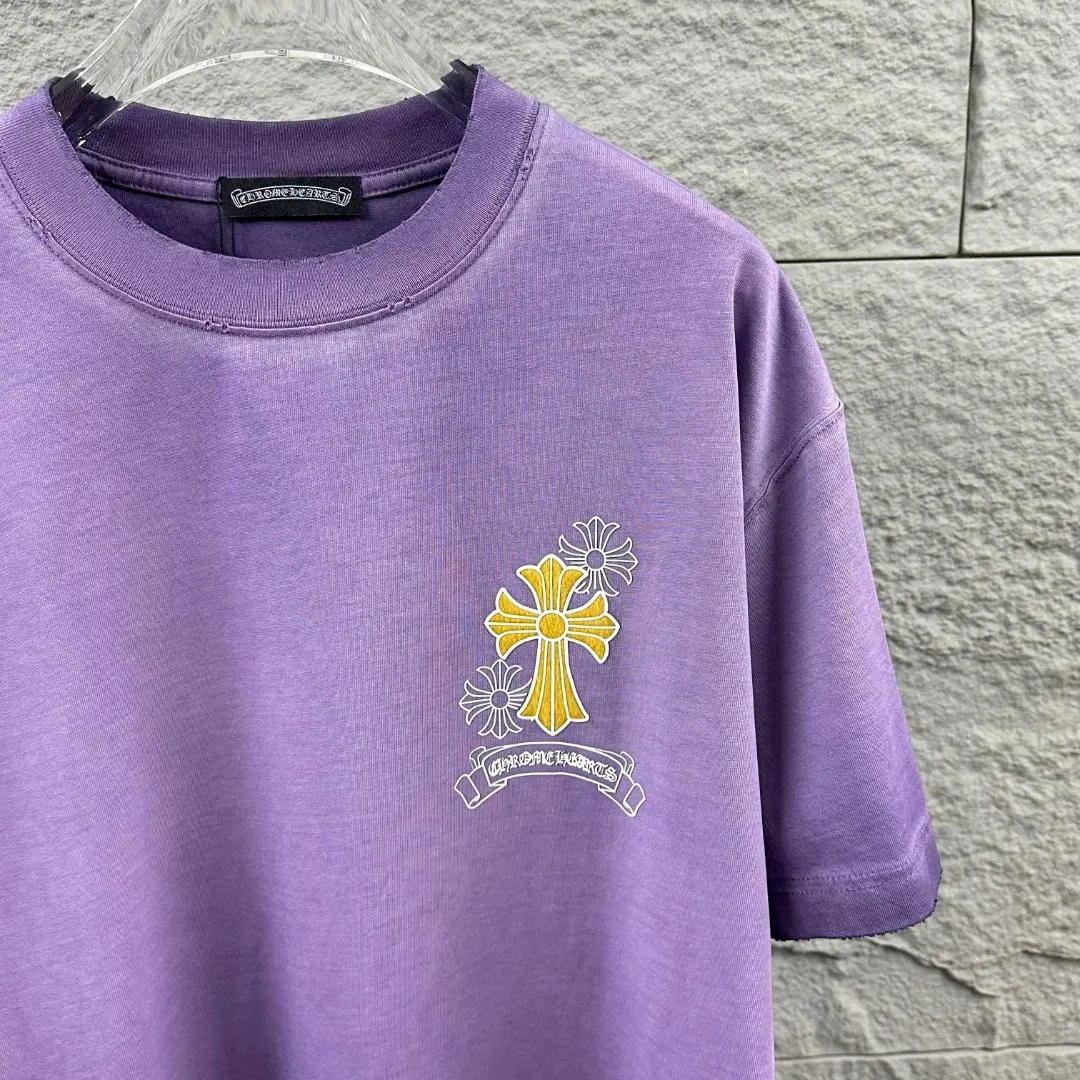 Chrome Hearts Distressed Washed Cotton T-Shirt D15019711 — view 3