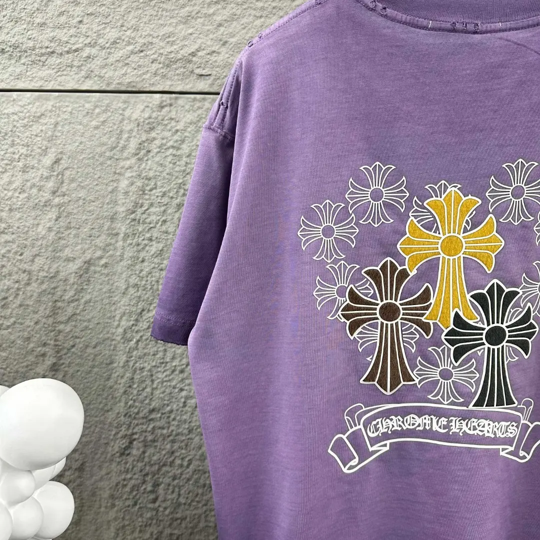 Chrome Hearts Distressed Washed Cotton T-Shirt D15019711 — view 4