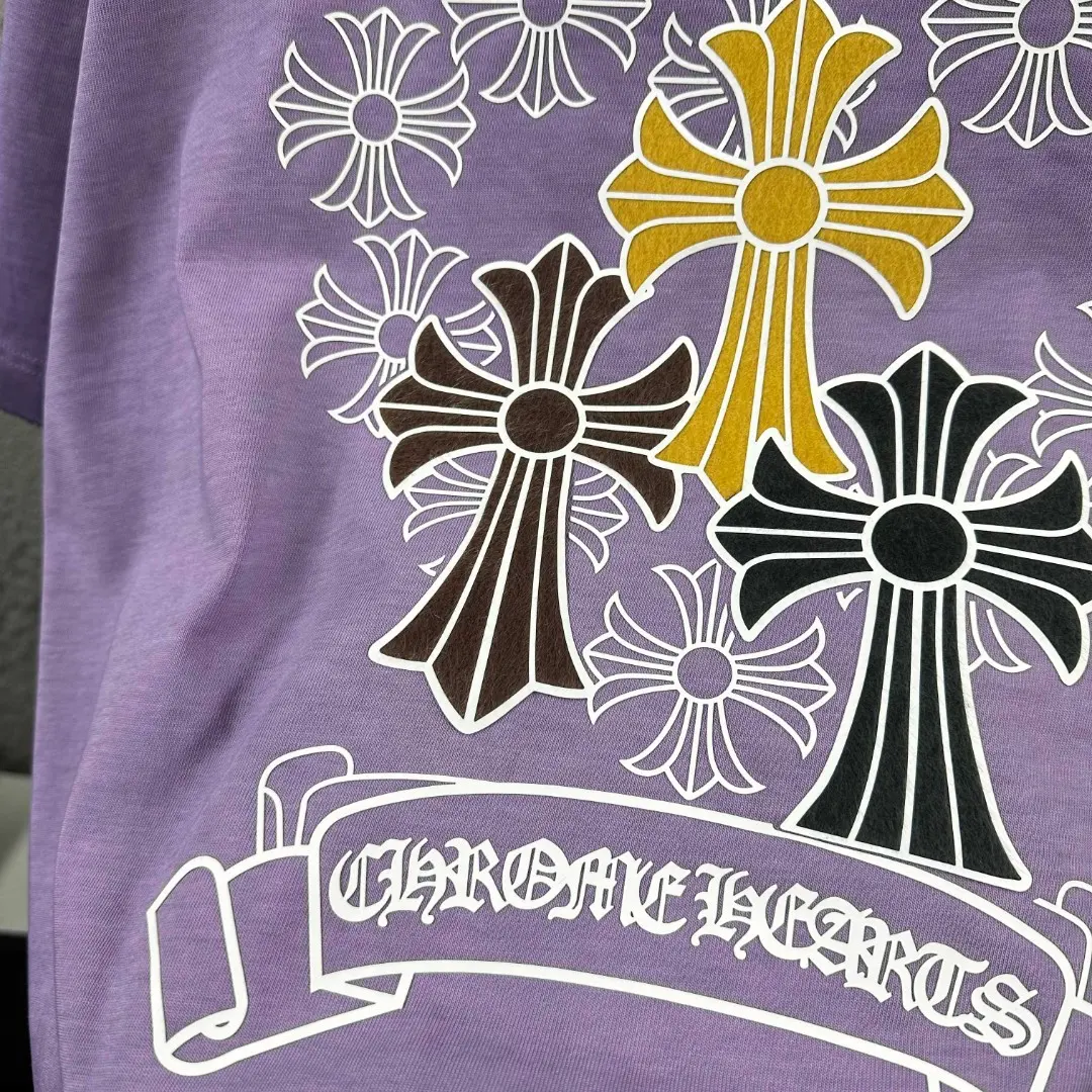 Chrome Hearts Distressed Washed Cotton T-Shirt D15019711 — view 5