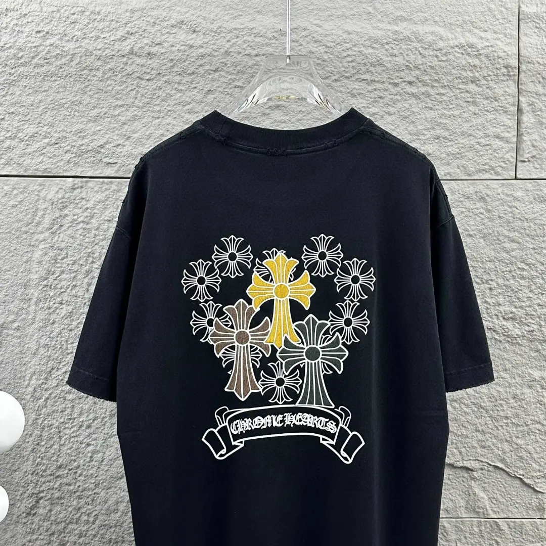Chrome Hearts Distressed Logo Cotton T-Shirt D15019714 — view 3
