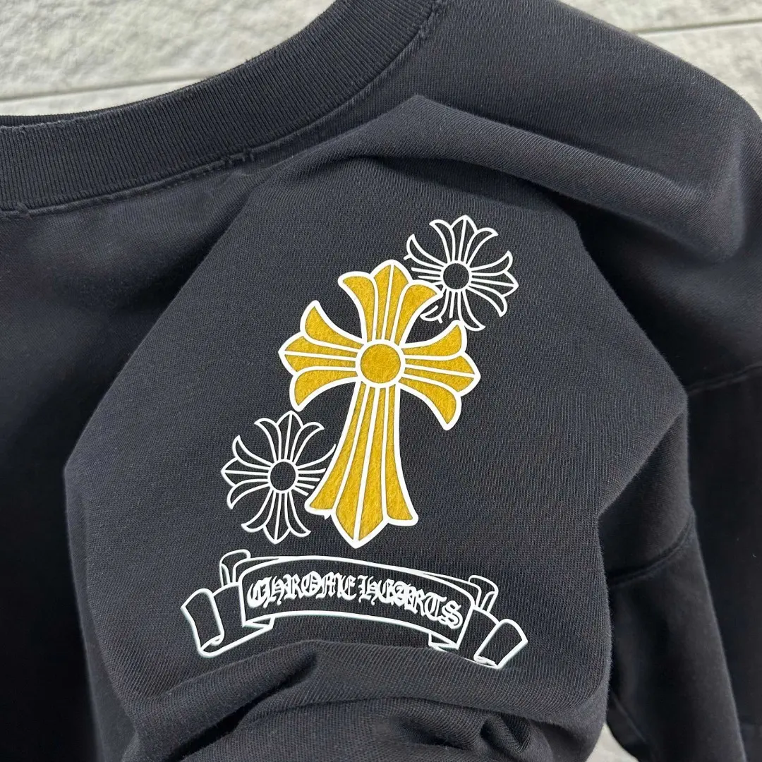 Chrome Hearts Distressed Logo Cotton T-Shirt D15019714 — view 4