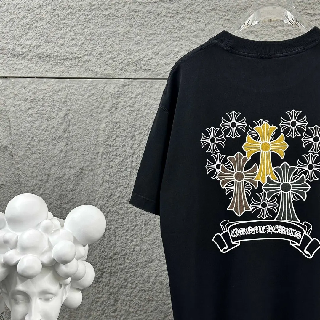 Chrome Hearts Distressed Logo Cotton T-Shirt D15019714 — view 8
