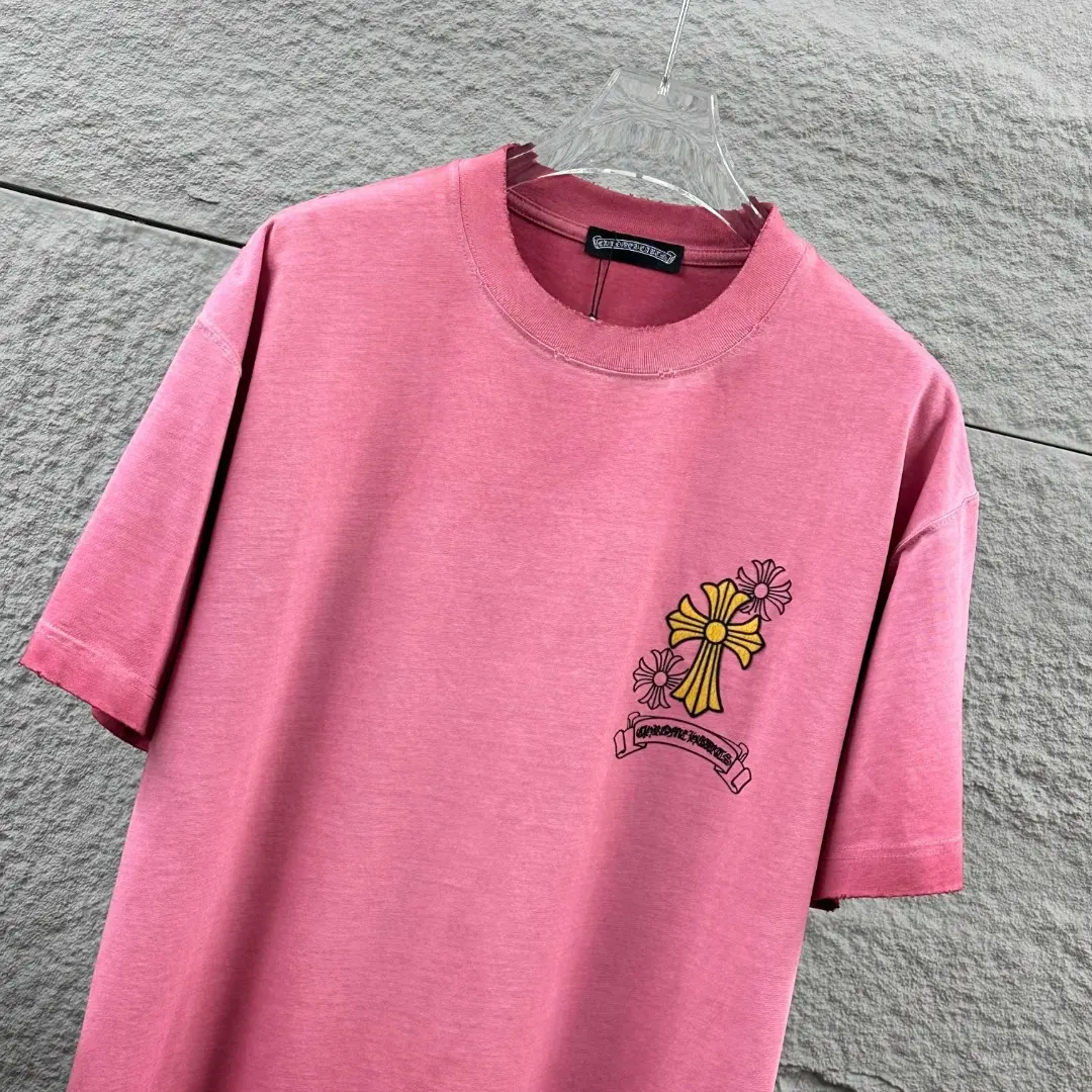 Distressed Logo Graphic Cotton T-Shirt D15019712 — view 7