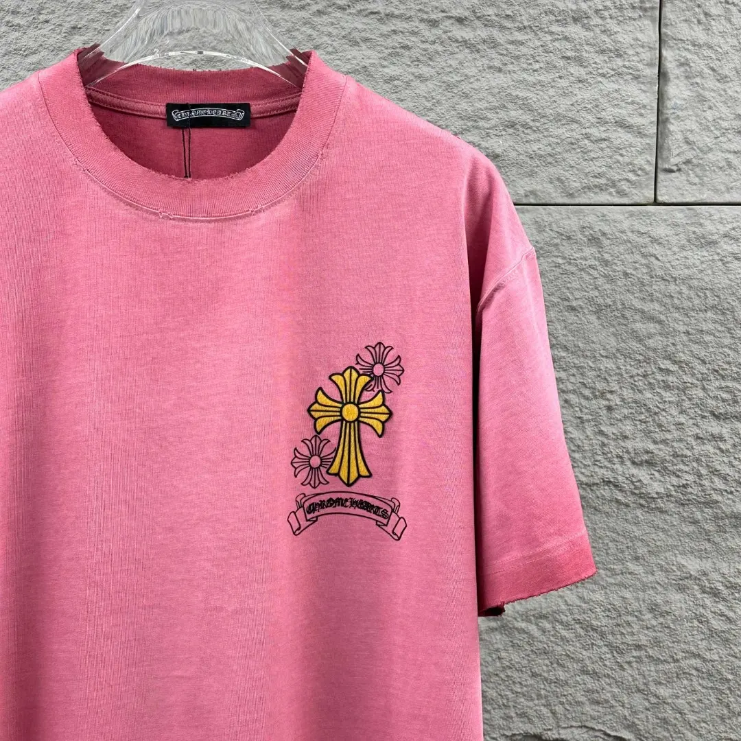 Distressed Logo Graphic Cotton T-Shirt D15019712 — view 9