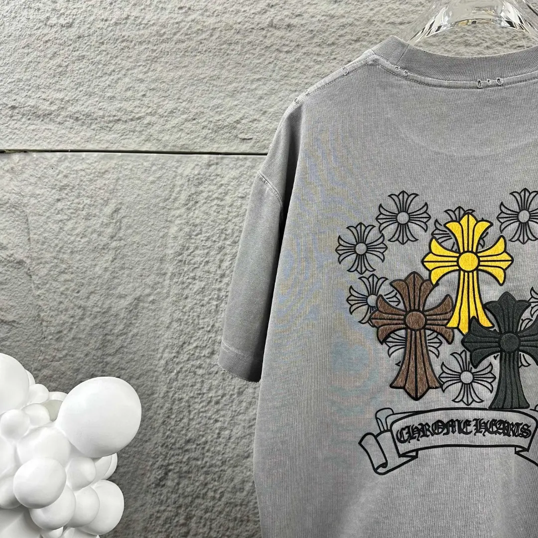 Chrome Hearts Distressed Washed Cotton T-Shirt D15019713 — view 8