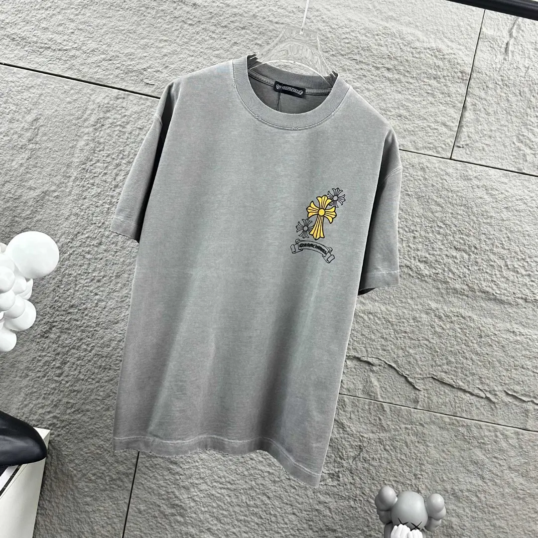 Chrome Hearts Distressed Washed Cotton T-Shirt D15019713 — view 9