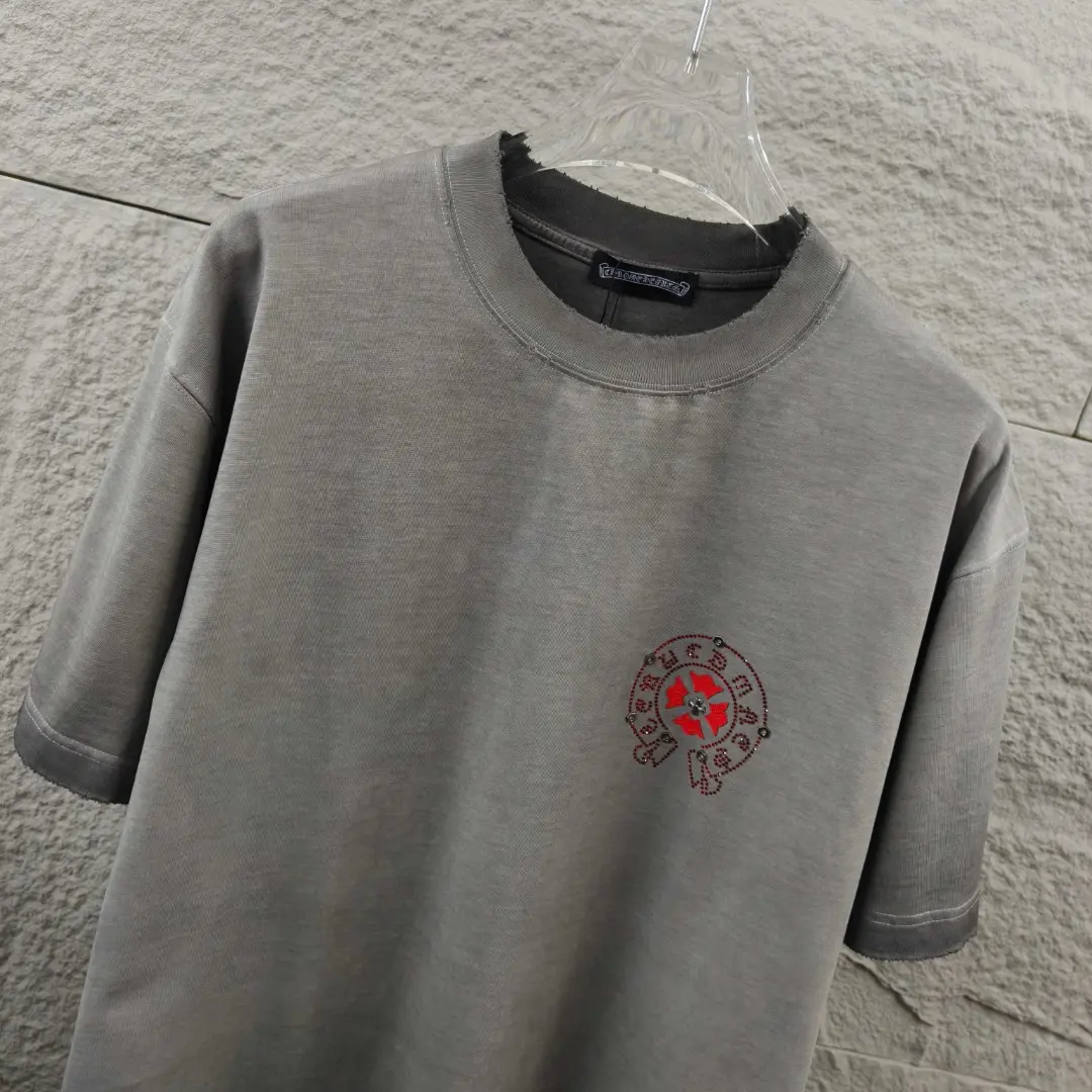 Chrome Hearts Rhinestone Horseshoe Cotton T-Shirt D15019663 — view 5