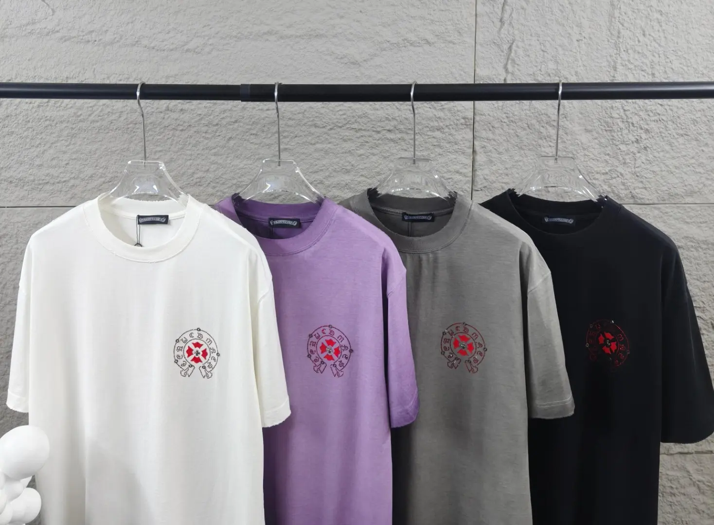 Chrome Hearts Rhinestone Horseshoe Cotton T-Shirt D15019663 — view 8