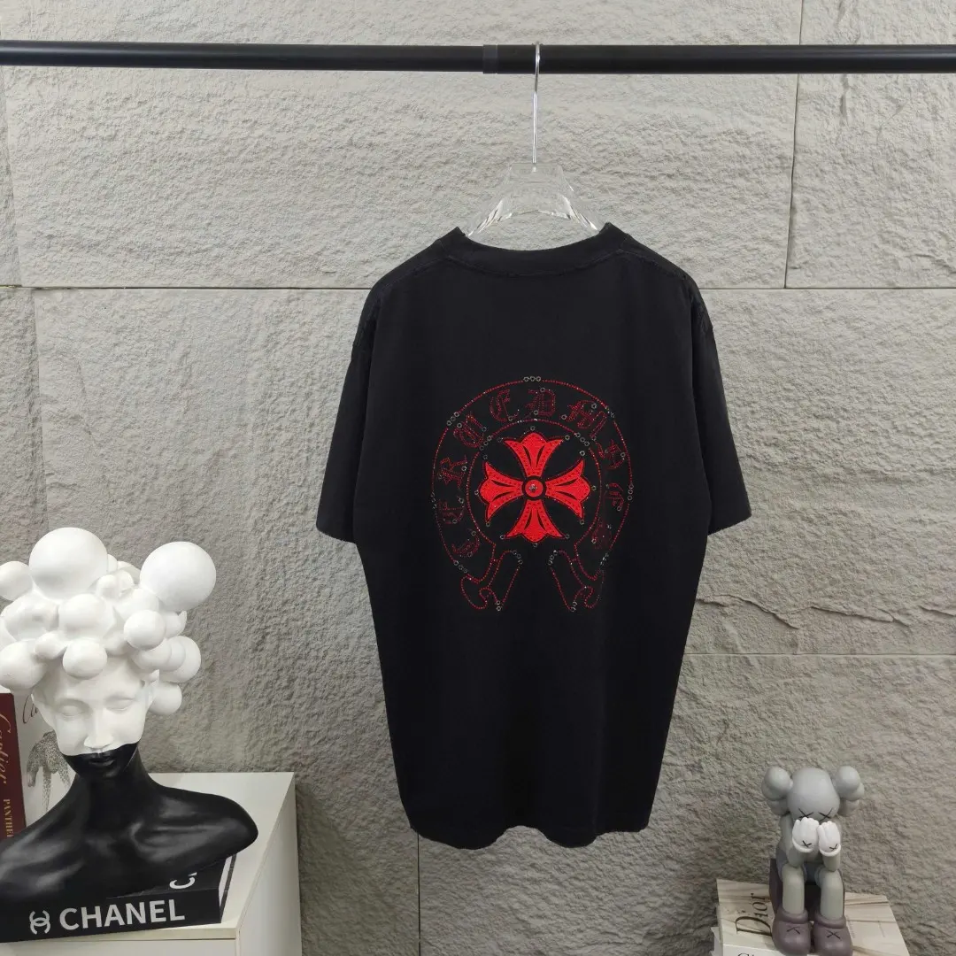 Embellished Horseshoe Logo Washed Cotton T-Shirt D15019661