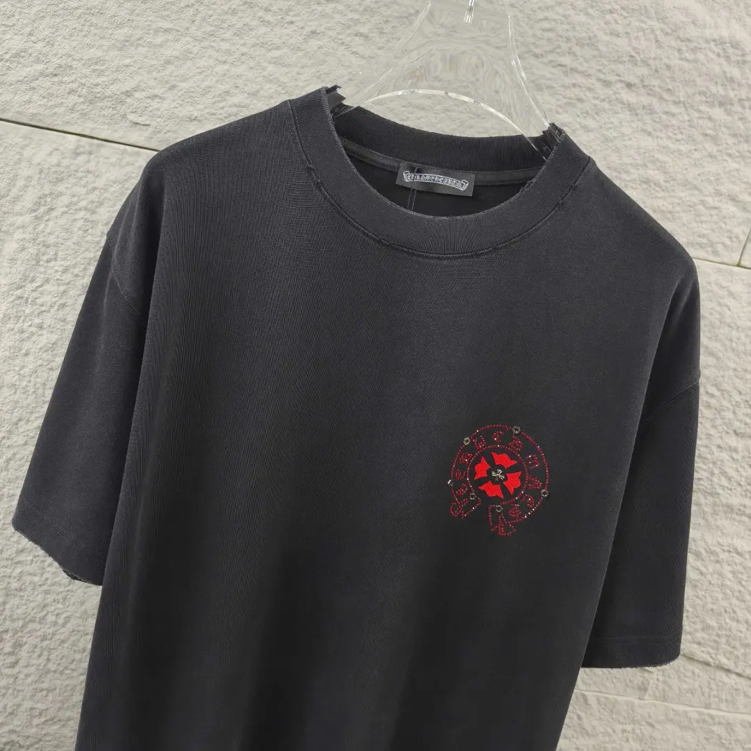 Embellished Horseshoe Logo Washed Cotton T-Shirt D15019661 — view 6