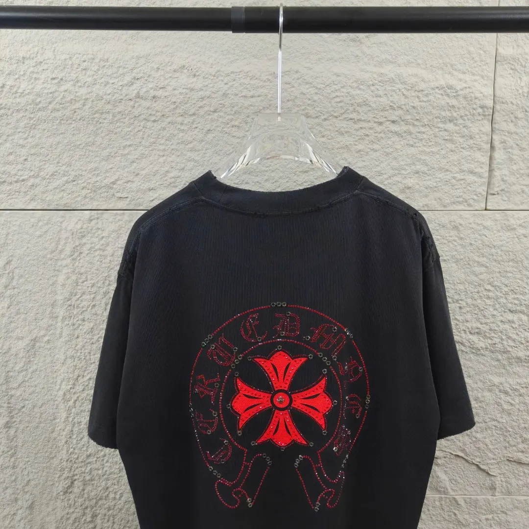Embellished Horseshoe Logo Washed Cotton T-Shirt D15019661 — view 7