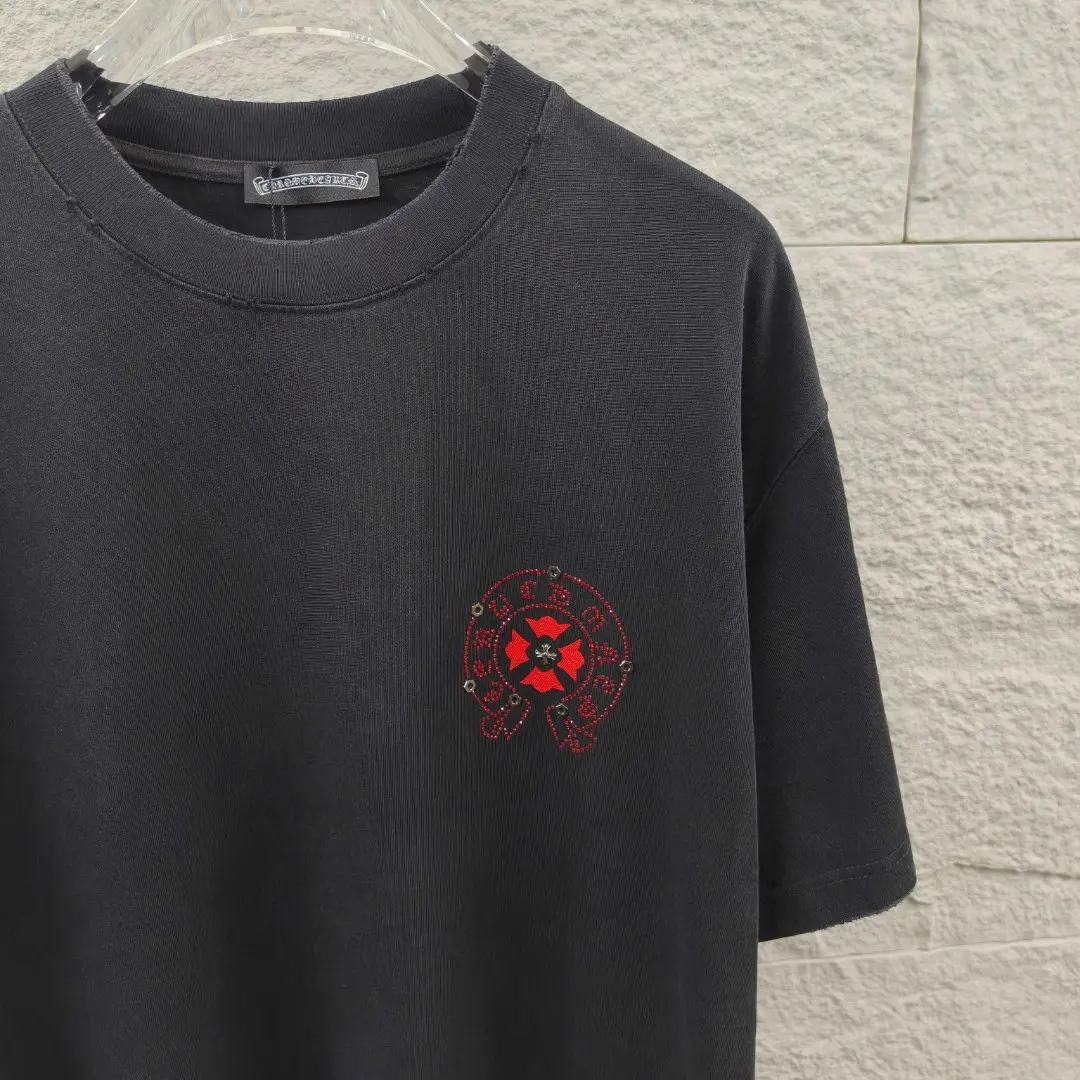 Embellished Horseshoe Logo Washed Cotton T-Shirt D15019661 — view 9