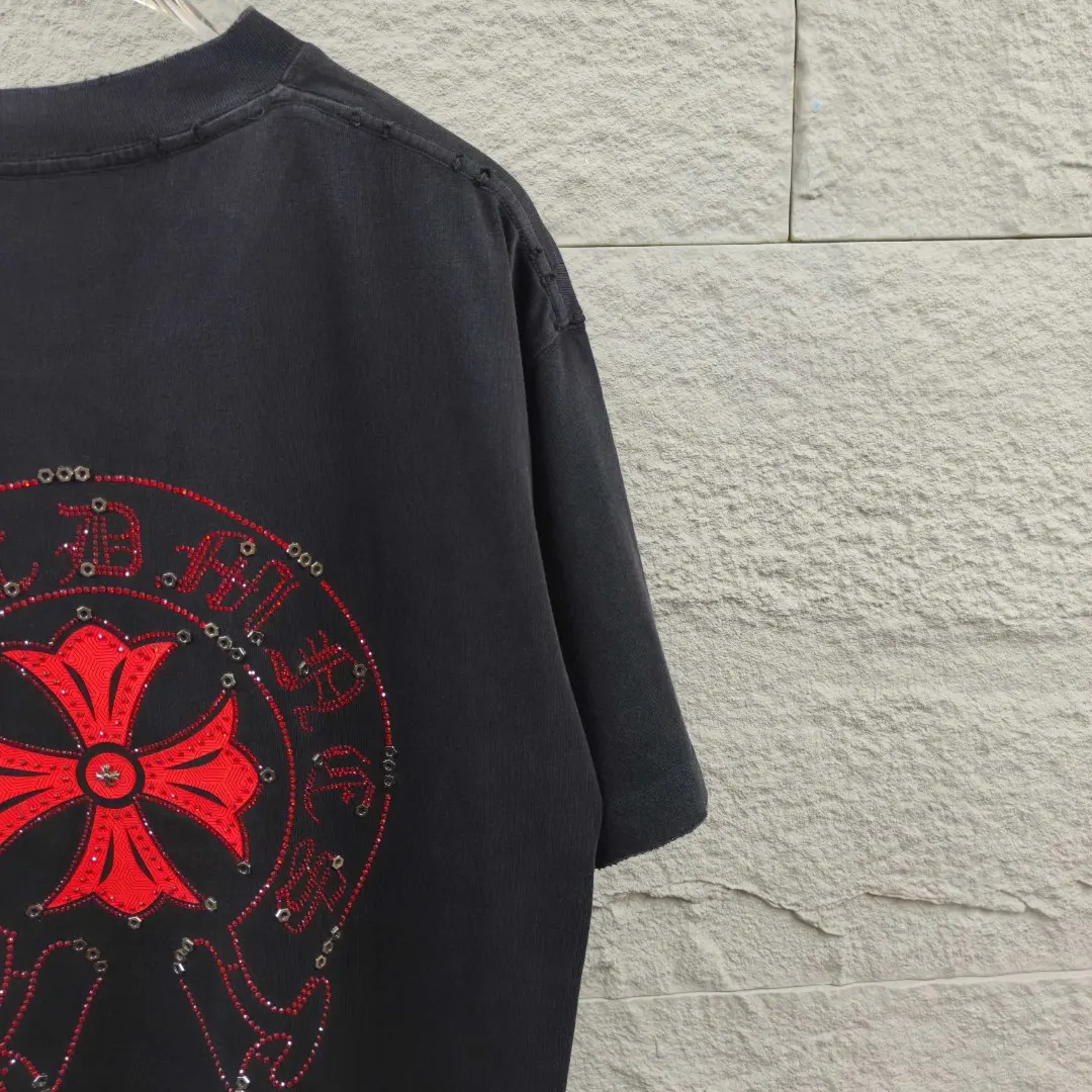 Embellished Horseshoe Logo Washed Cotton T-Shirt D15019661 — view 12