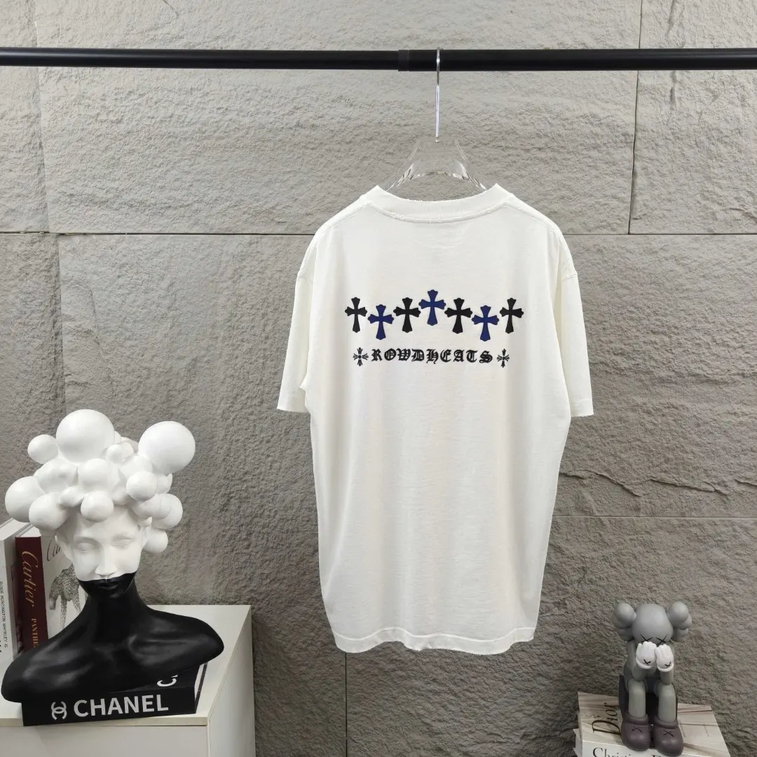 Chrome Hearts Distressed Logo Cotton T-Shirt D15019669