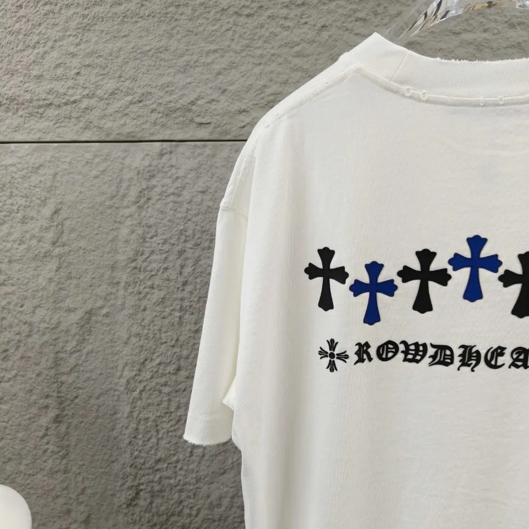 Chrome Hearts Distressed Logo Cotton T-Shirt D15019669 — view 5