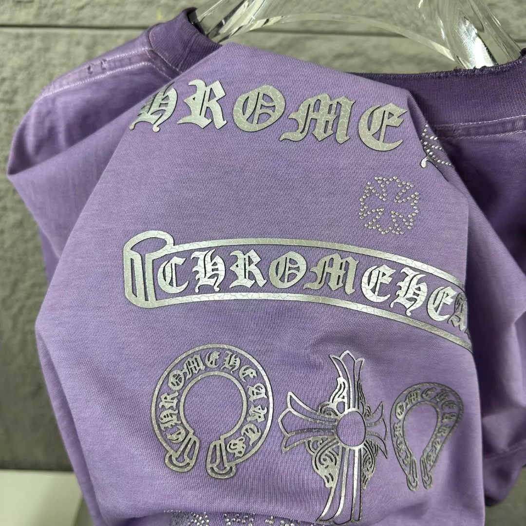 Chrome Hearts Distressed Washed Cotton T-Shirt D15019674 — view 3