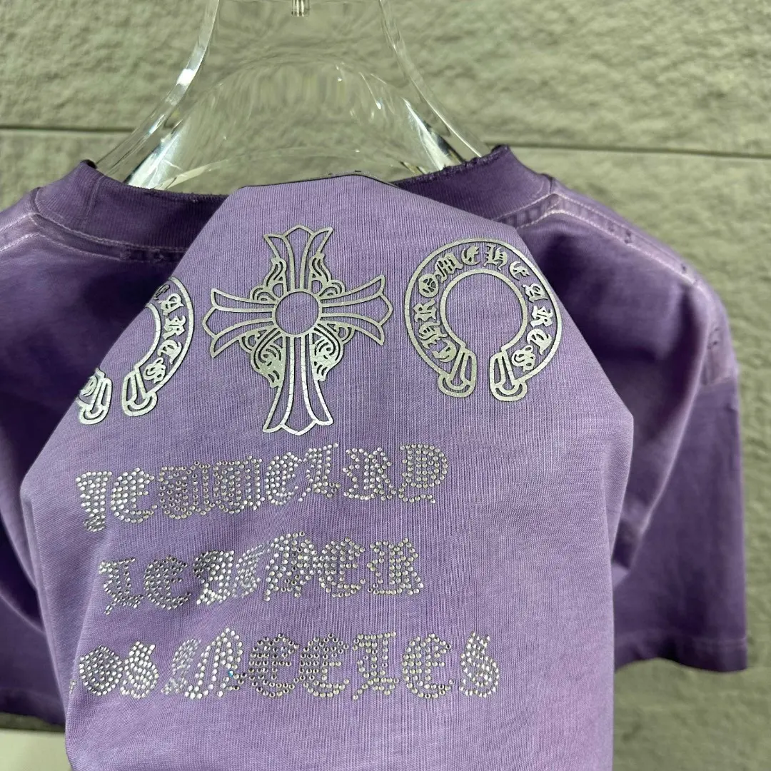 Chrome Hearts Distressed Washed Cotton T-Shirt D15019674 — view 4