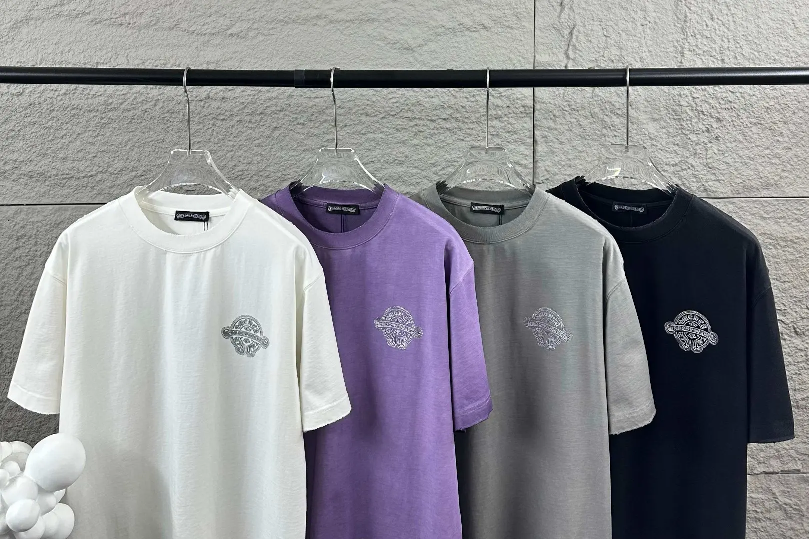 Chrome Hearts Distressed Washed Cotton T-Shirt D15019674 — view 9