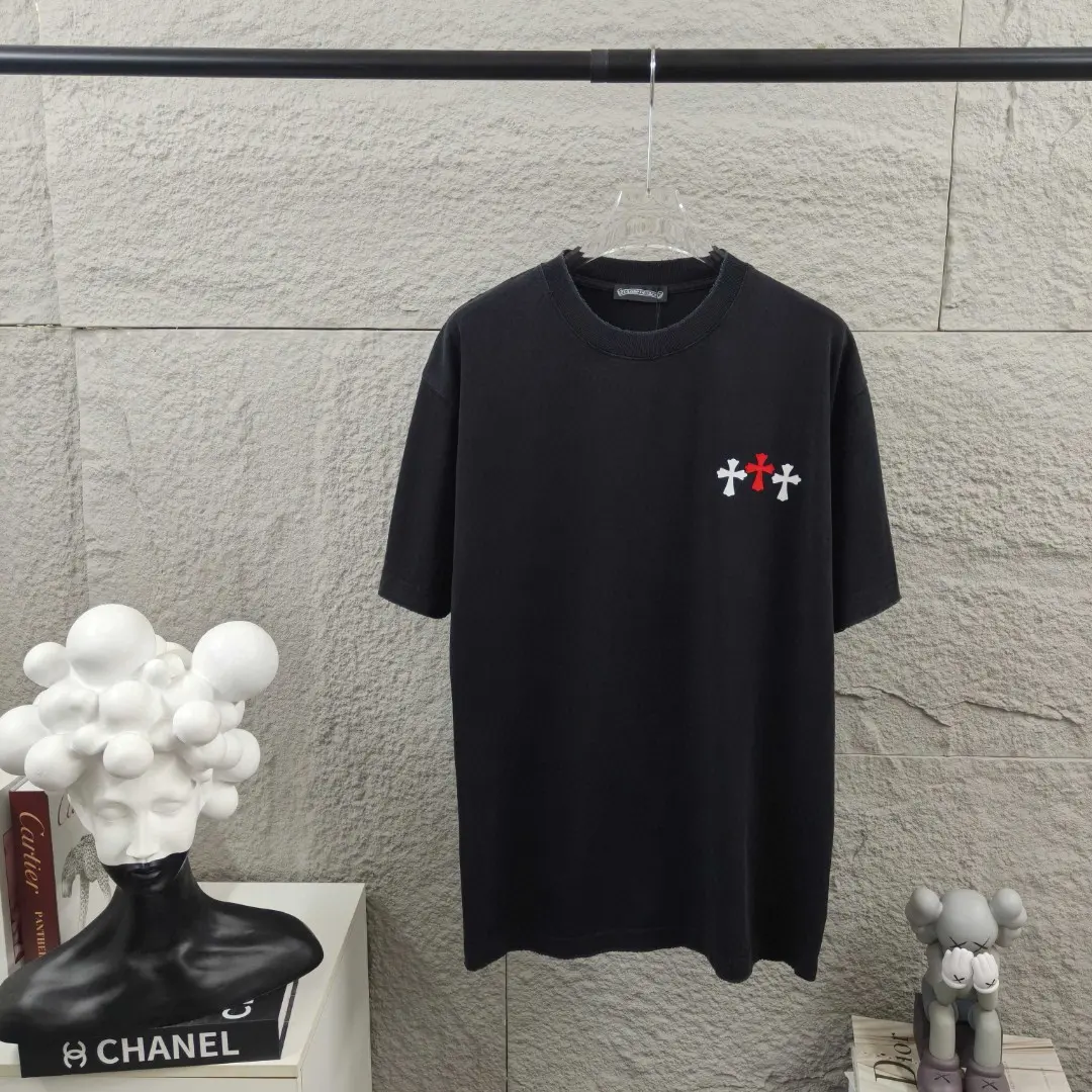 Distressed Logo Print Cotton T-Shirt D15019668 — view 2