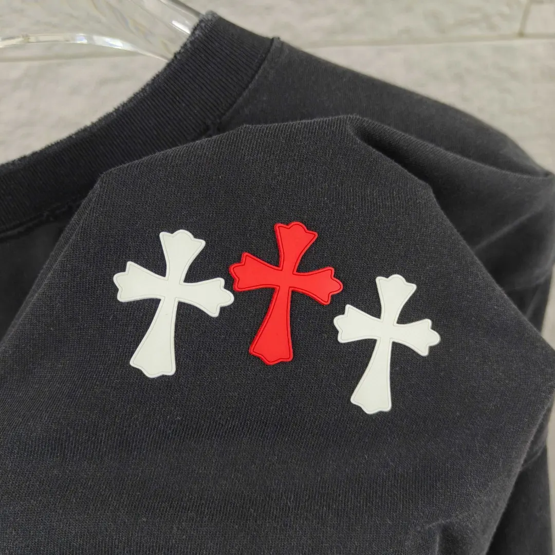 Distressed Logo Print Cotton T-Shirt D15019668 — view 3