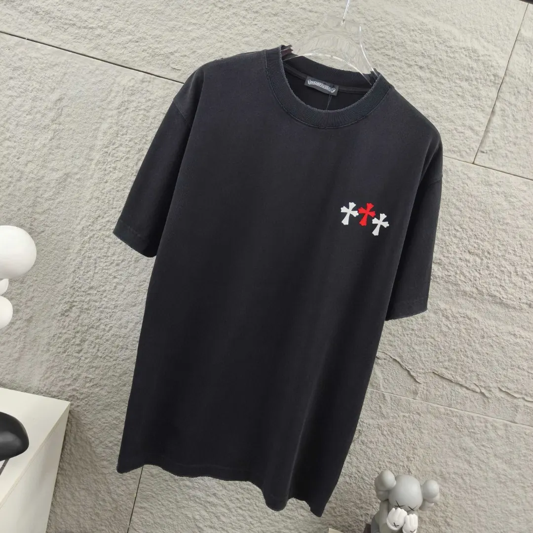 Distressed Logo Print Cotton T-Shirt D15019668 — view 10