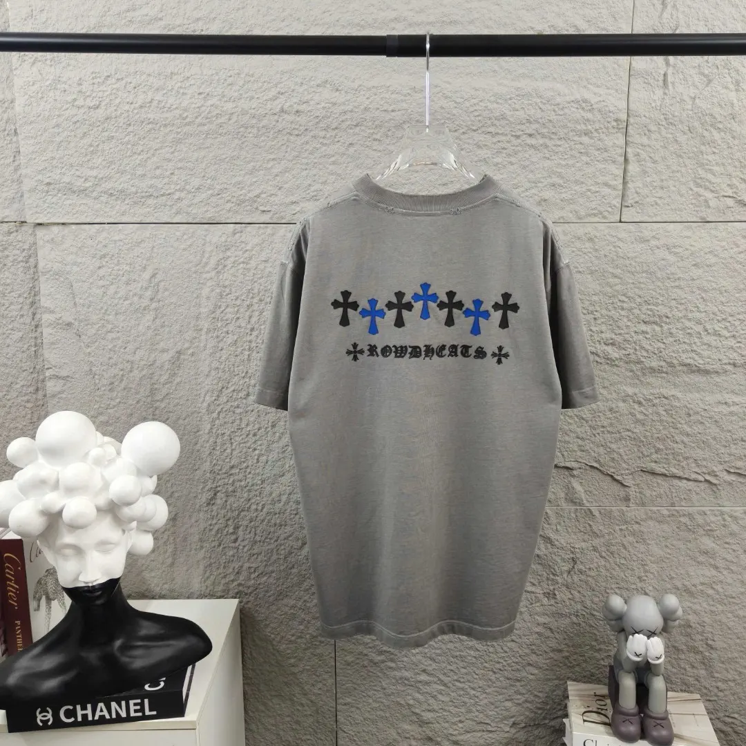 Distressed Washed Cotton Graphic T-Shirt D15019670