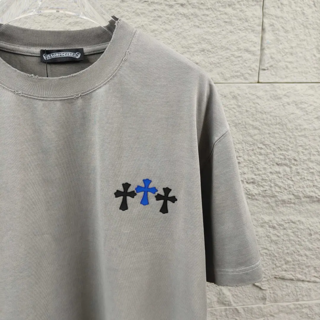 Distressed Washed Cotton Graphic T-Shirt D15019670 — view 4