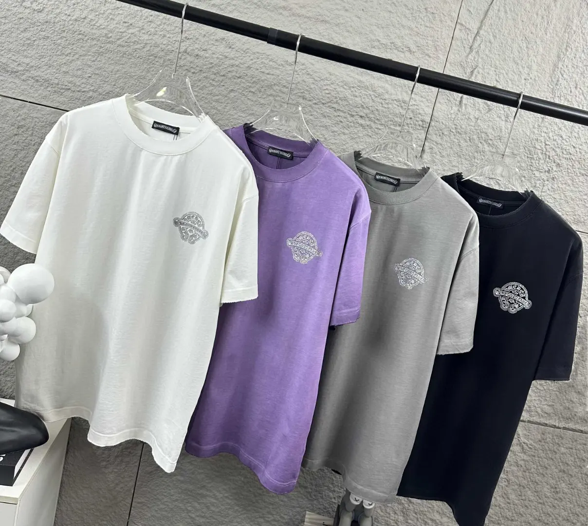Chrome Hearts Distressed Logo Cotton T-Shirt D15019673 — view 6
