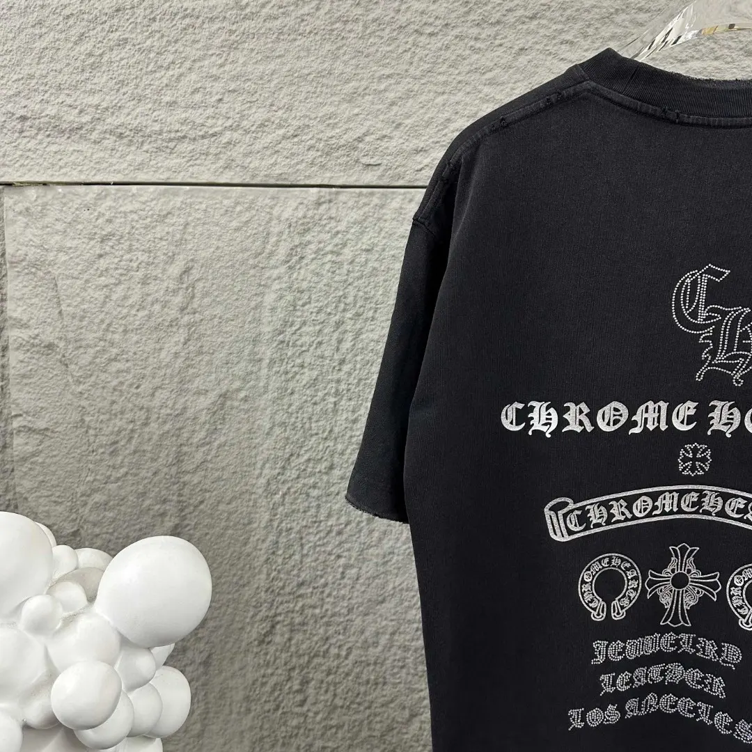 Chrome Hearts Distressed Logo Cotton T-Shirt D15019673 — view 8