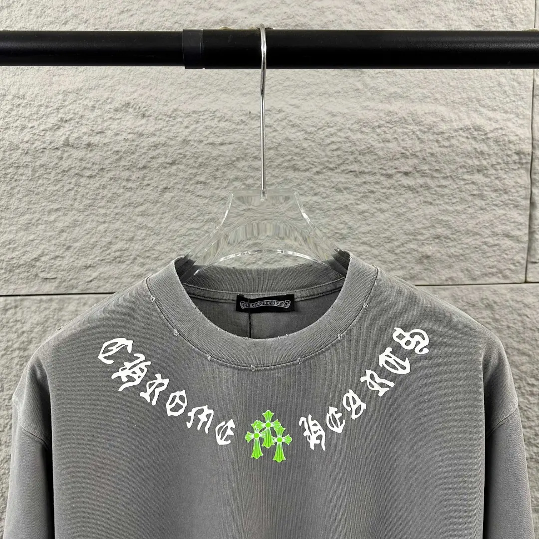 Chrome Hearts Distressed Logo Cotton T-Shirt D15019687 — view 3