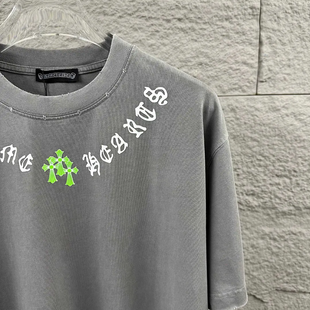 Chrome Hearts Distressed Logo Cotton T-Shirt D15019687 — view 4