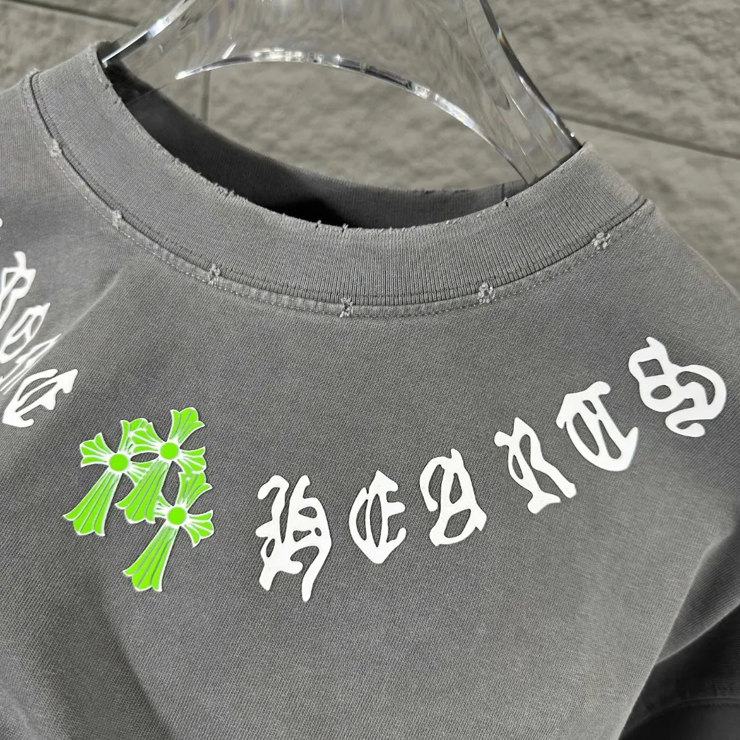 Chrome Hearts Distressed Logo Cotton T-Shirt D15019687 — view 7