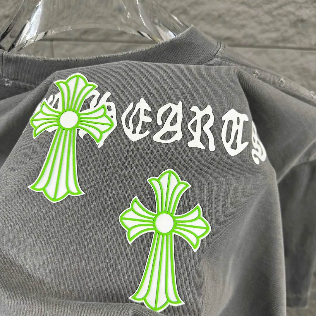 Chrome Hearts Distressed Logo Cotton T-Shirt D15019687 — view 8