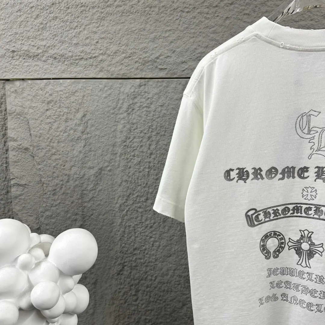 Chrome Hearts Distressed Logo Cotton T-Shirt D15019672 — view 7