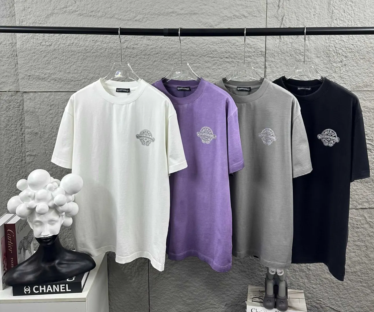 Chrome Hearts Distressed Logo Cotton T-Shirt D15019672 — view 9