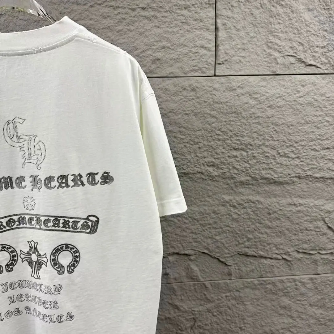 Chrome Hearts Distressed Logo Cotton T-Shirt D15019672 — view 11
