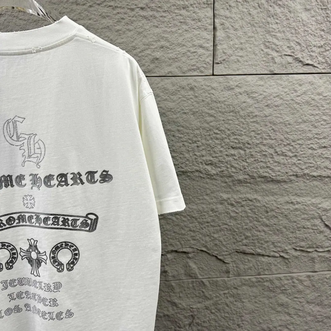Chrome Hearts Distressed Logo Cotton T-Shirt D15019672 — view 12