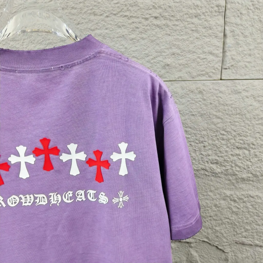 Chrome Hearts Distressed Washed Cotton T-Shirt D15019671 — view 4