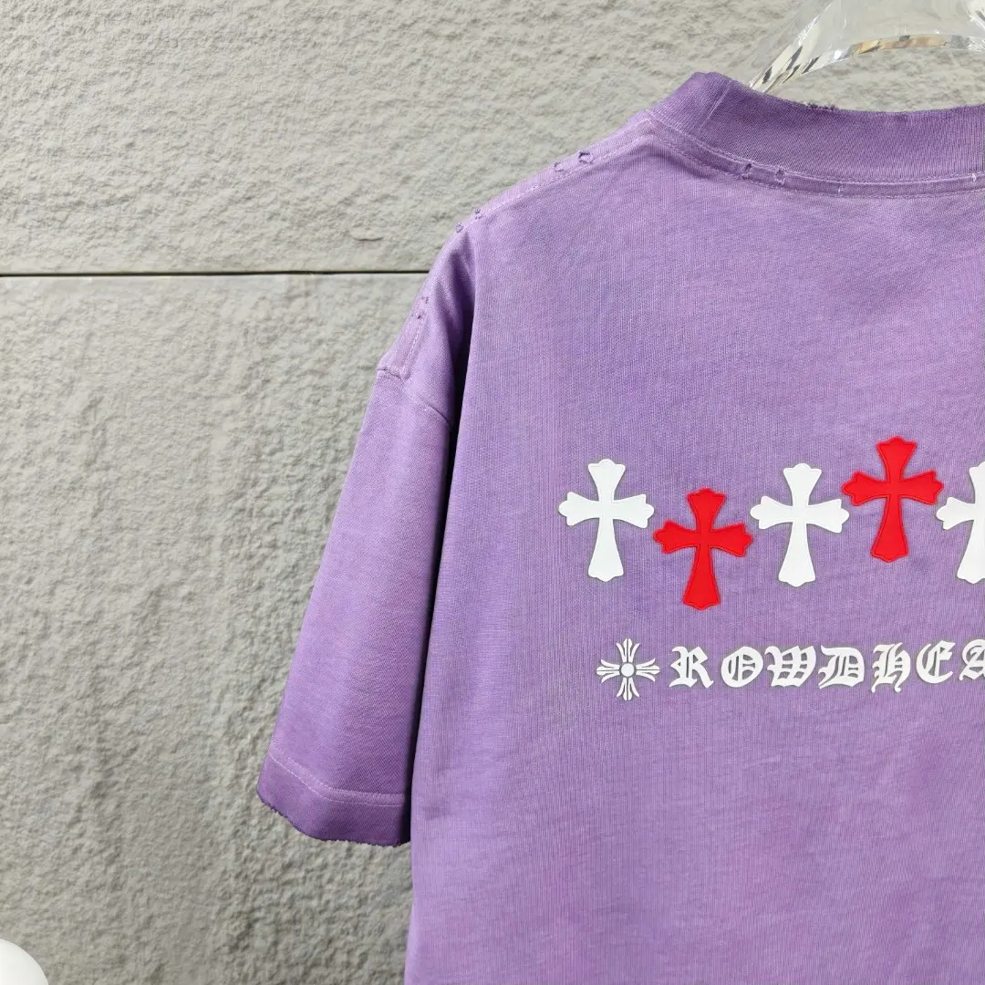 Chrome Hearts Distressed Washed Cotton T-Shirt D15019671 — view 10
