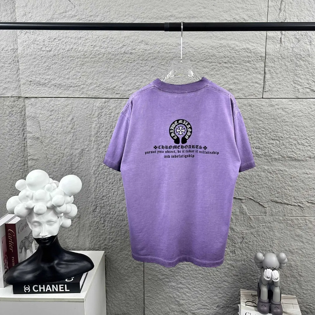 Distressed Washed Cotton Graphic T-Shirt D15019678