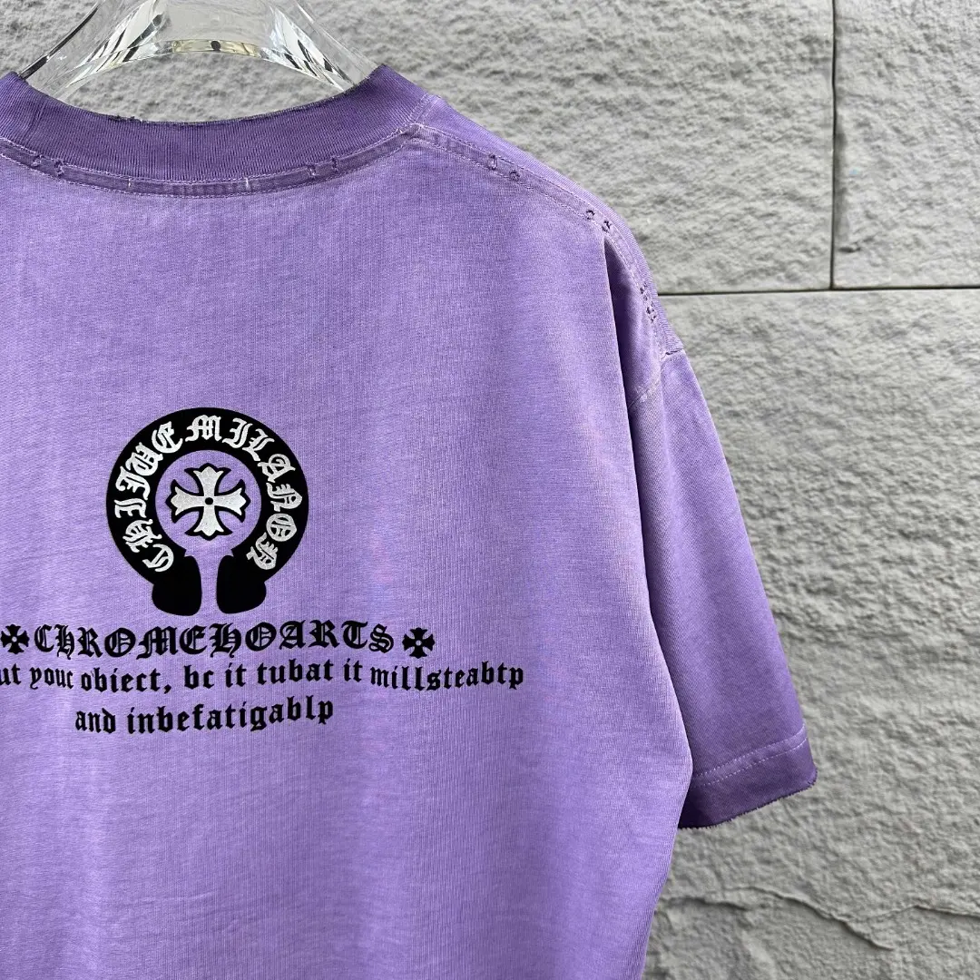 Distressed Washed Cotton Graphic T-Shirt D15019678 — view 6