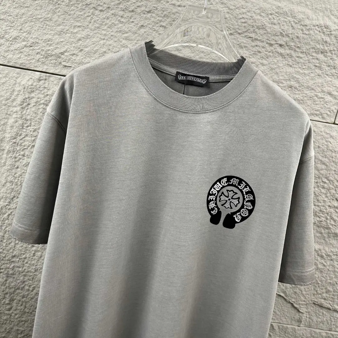 Distressed Logo Print Cotton T-Shirt D15019677 — view 5