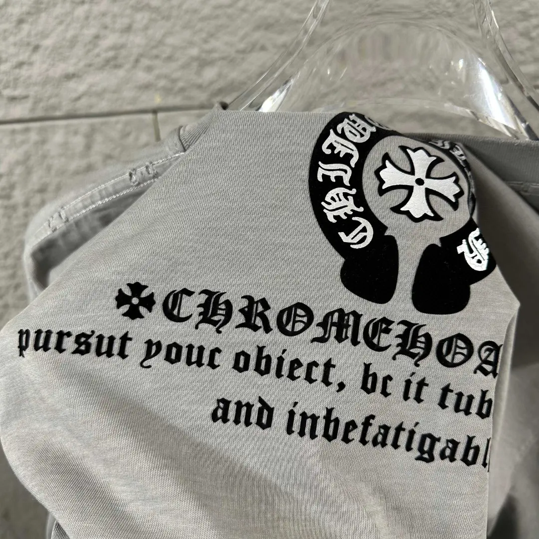 Distressed Logo Print Cotton T-Shirt D15019677 — view 9