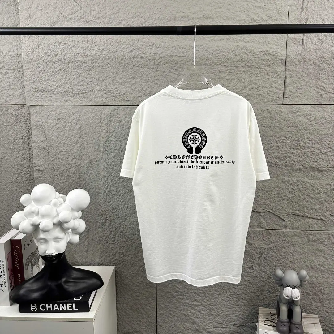 Chrome Hearts Distressed Logo Cotton T-Shirt D15019676
