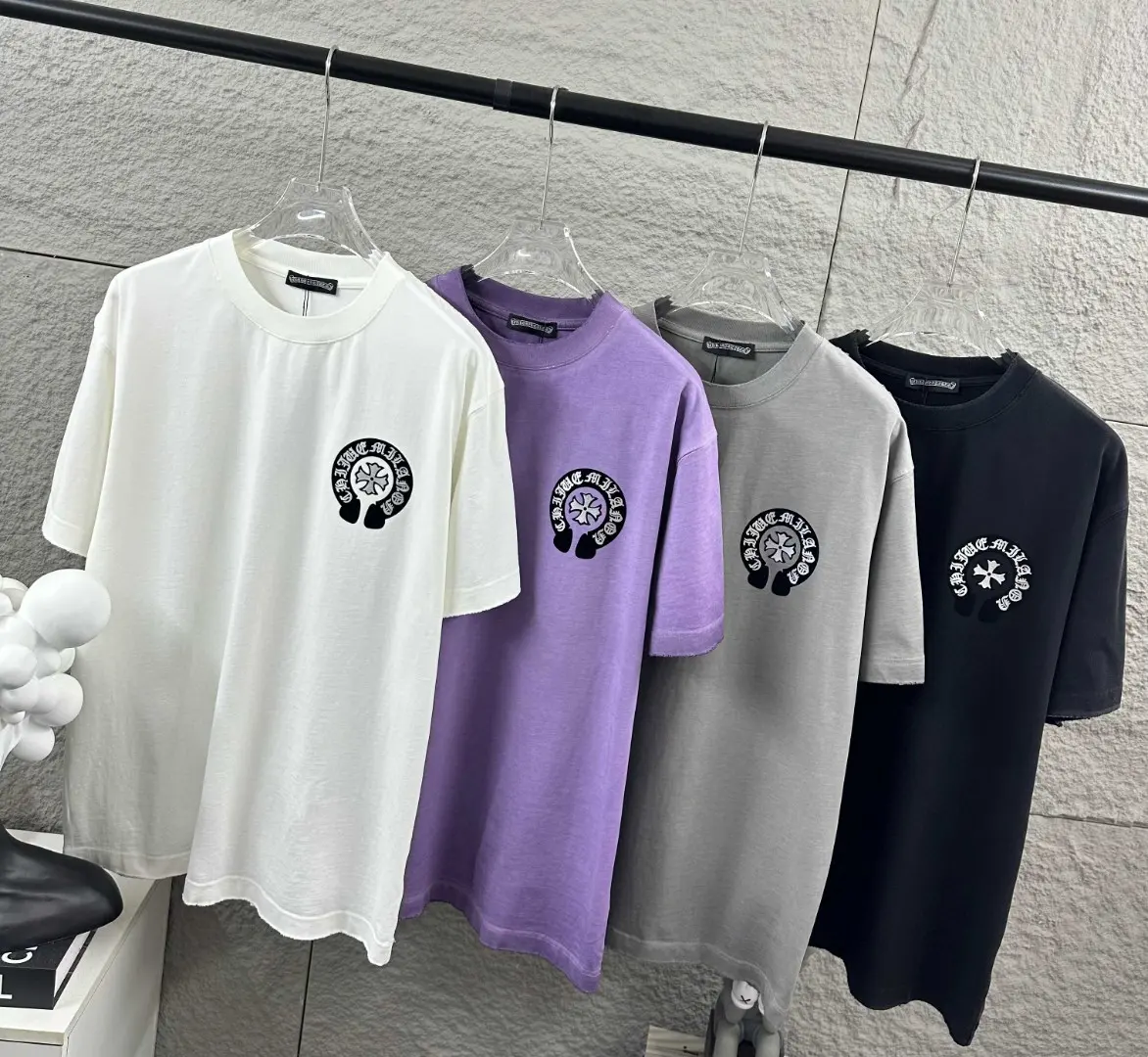 Chrome Hearts Distressed Logo Cotton T-Shirt D15019676 — view 8