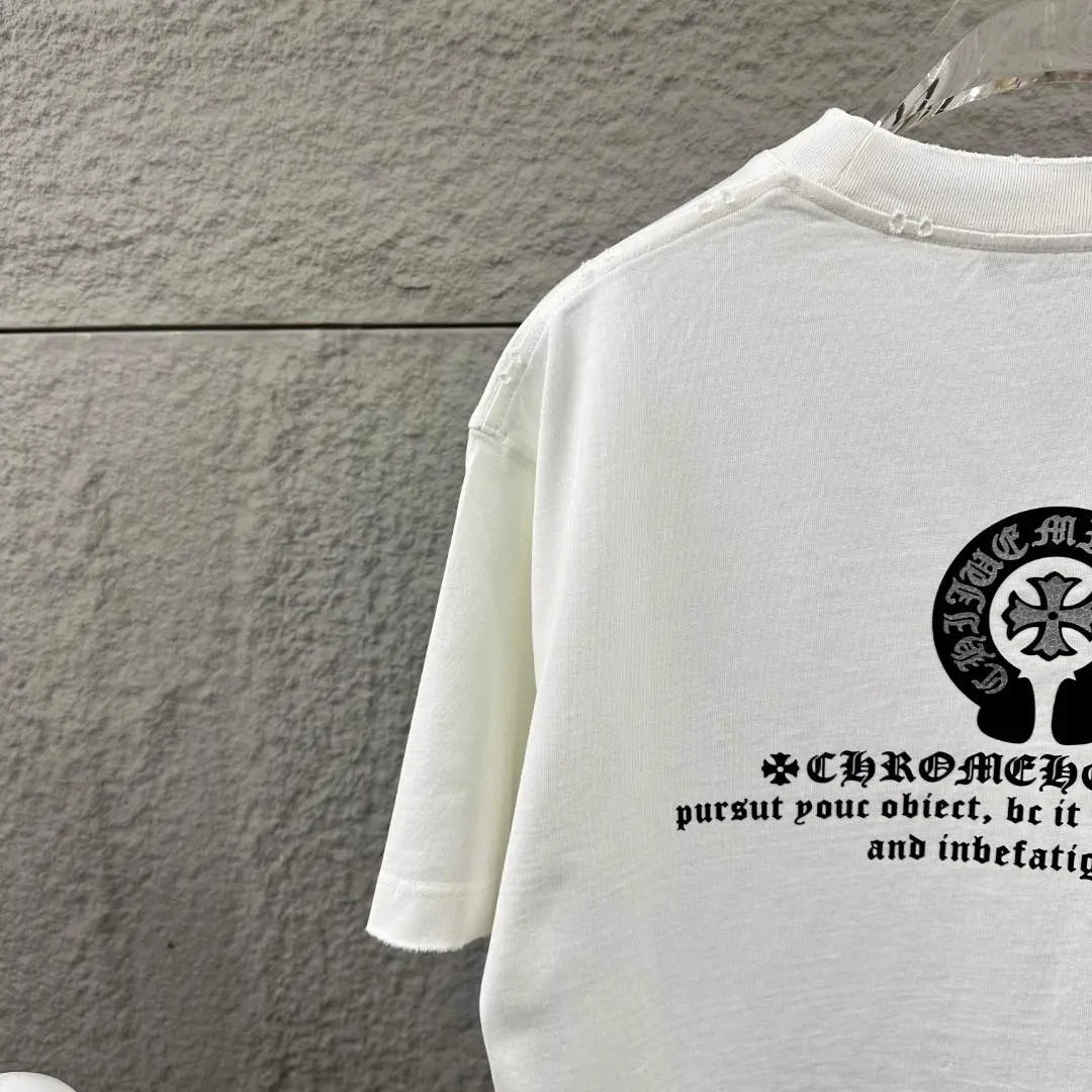 Chrome Hearts Distressed Logo Cotton T-Shirt D15019676 — view 10