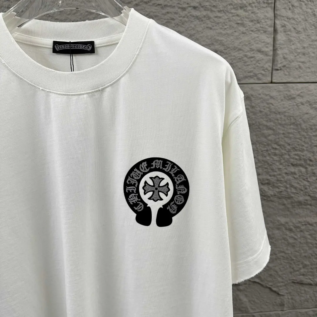 Chrome Hearts Distressed Logo Cotton T-Shirt D15019676 — view 11