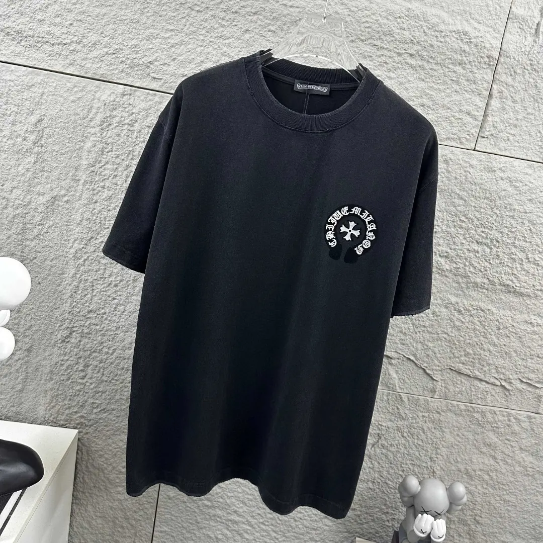 Washed Cotton Distressed Logo T-Shirt D15019679 — view 5