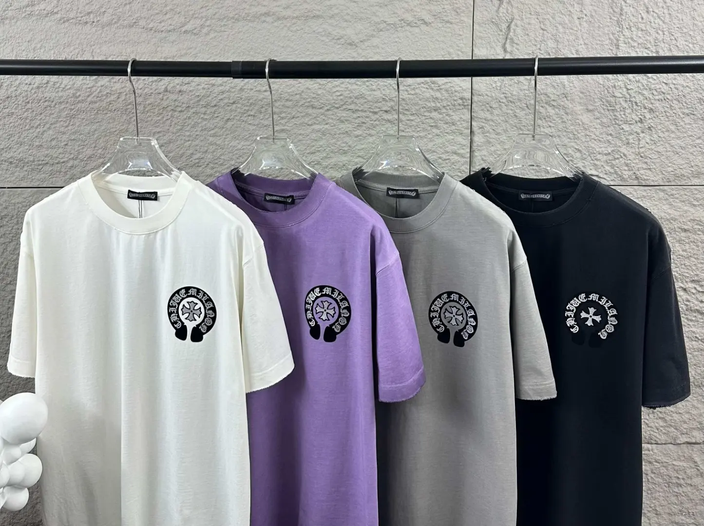 Washed Cotton Distressed Logo T-Shirt D15019679 — view 10